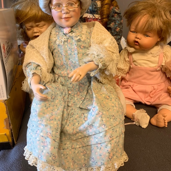 Grandma porcelain doll